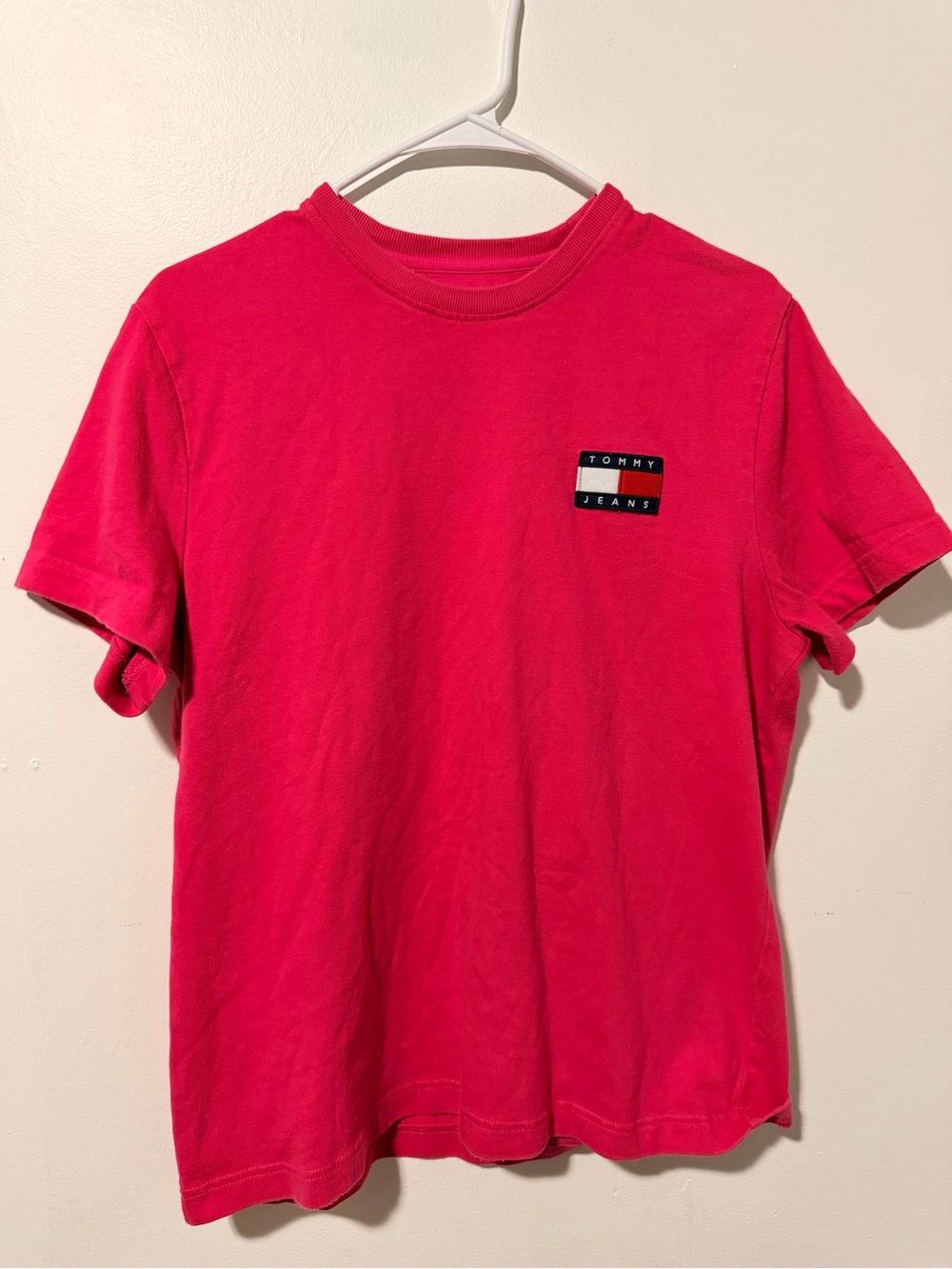 Pink Tommy Jeans 100% Cotton T-Shirt Size M